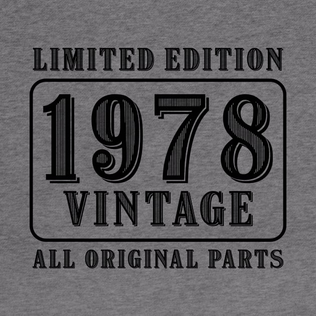 All original parts vintage 1978 limited edition birthday by colorsplash